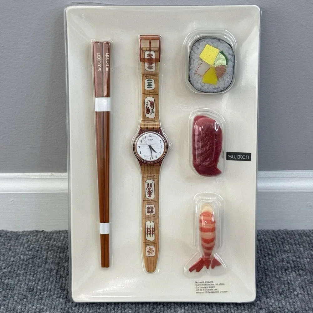 Swatch Watch Hors D'oeuvre Sushi 2001 Vintage GF112 Pack w/Box‎ - Read - Picture 2 of 9